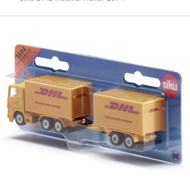 SIKU 1694 DHL Truck with Trailer - Opening Tailgates - Free Postage - Image 1 of 4