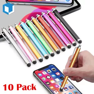 10 PC Universal Metal Stylus Touch Screen Pen For Tab iPad iPhone Samsung Kindle - Picture 1 of 7