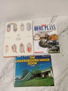 Architecture 3 Book Lot - Underground House - Home Plans - History Of Postmodern - Imagen 1 de 9