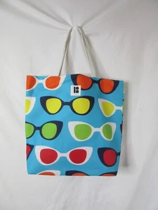 Estee Lauder x Lisa Perry Tote Bag Sunglasses Beach Canvas Colorful New - Picture 1 of 9