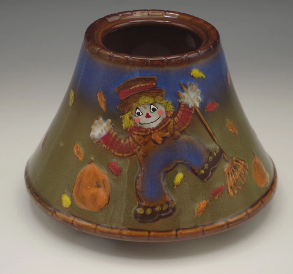 YANKEE CANDLE VINTAGE JACK O LANTERN PUMPKINS CANDLE SHADE TOPPER - Image 1 of 4