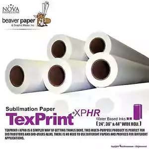 Papel de transferencia de sublimación *** Texprint *** Rollos de 24" a 44" - Imagen 1 de 4