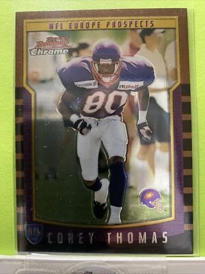 2000 BOWMAN CHROME COREY THOMAS RC FRANKFURT GALAXY #158 - Image 1 of 3