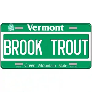 Letrero de metal Brook Trout Vermont - Imagen 1 de 1