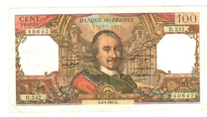 100 Francs Corneille 06/04/1967 TTB ( 512 ) - Picture 1 of 2