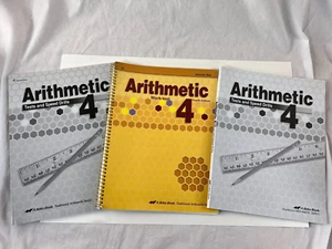 Abeka Arithmatic 4 ~Work Text Answer Key, Teacher Key, Tests & Speed Drills ~ - Picture 1 of 8