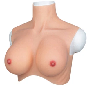 B-H Cup Realistic Breast Forms Silicone Fake Boobs For Crossdresser Drag Queen - Picture 1 of 20