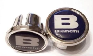 2 BOUCHONS DE CINTRE GUIDON BIANCHI NEUFS ( BAR END PLUGS ) - Picture 1 of 1
