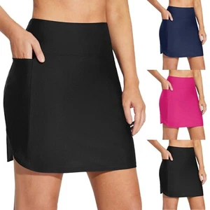 Women's Swim Skirt Bottoms High Waisted Bathing Suit Skirt Swim Bottoms - Picture 1 of 33