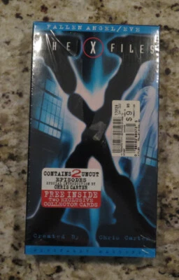 The X-Files: Fallen Angel / Eve, VHS, 1996, Duchovny / Anderson, 2 Cards, Sealed - Image 1 of 2