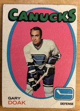 1971-72 Topps Gary Doak Hockey Card #87 Canucks Defense Creased
