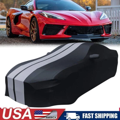 Cubierta interior de coche elástica a prueba de polvo negra/gris para Subaru WRX STI 2013-2021 Foto 1 de 4