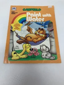 Garfield Dipinto con Acqua Libri Dorati Jim Davis Vintage 1988-LEGGI BENE! - Foto 1 di 8