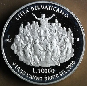 VATICAN 10000 LIRES 2000 ARGENT - Foto 1 di 2