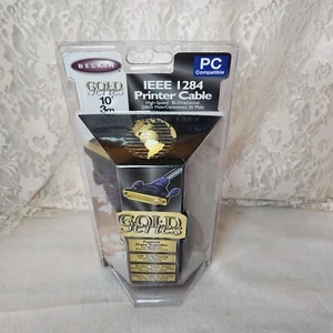 Belkin Gold Series 10' IEEE 1284 Printer Cable 24K Gold Plating Brand NEW Sealed - Picture 1 of 4