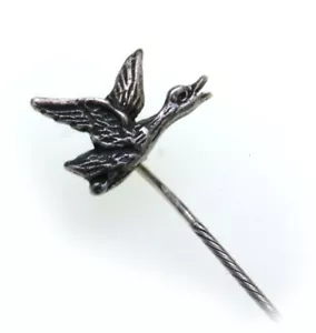 Krawattennadel Ente echt Silber 925 Jagdschmuck Grandelschmuck Anstecknadel - Bild 1 von 2