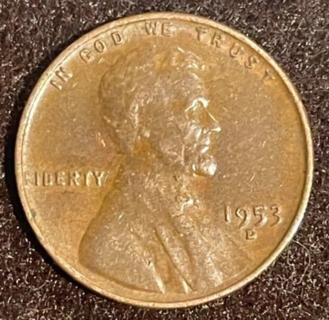 1953 wheat penny D mint mark, rare Cover