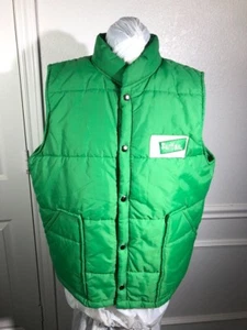 Vintage SWINGSTER Down Puffer Vest Size Large in Green - Picture 1 of 9