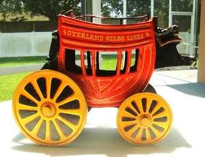 OVERLAND POSTKUTSCHE 18" VOGELSCHAU-REQUISITE von MASTERPIECE GARDENS, LAKE WALES FL - Bild 1 von 17