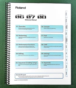 Roland Fantom 06 07 08 Reference Manual: 122 Color Pages & Protective Covers - Picture 1 of 1
