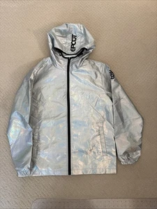 READ 2019 Disney WDI MOG EPCOT D23 Holographic Holo Silver Jacket New XL - Picture 1 of 12
