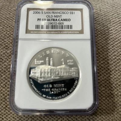 2006-S Old San Francisco Mint Silver Dollar NGC PF-69 Ultra Cameo #22-090 - Image 1 of 4
