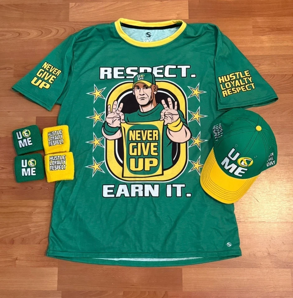 John Cena ProSphere U Can't See Me T-Shirt + Earn The Day Hat & Wrist Bands - Image 1 of 2