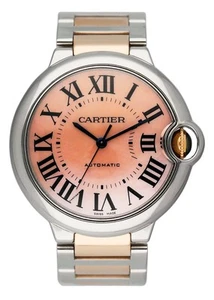 Cartier Ballon Bleu W6920033 MOP Two-Tone Rose Gold Ladies Watch Box Papers - Picture 1 of 8