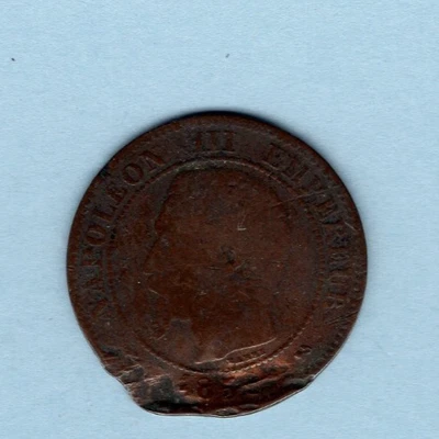 France: 10 Centimes Napoleon III - Image 1 of 2
