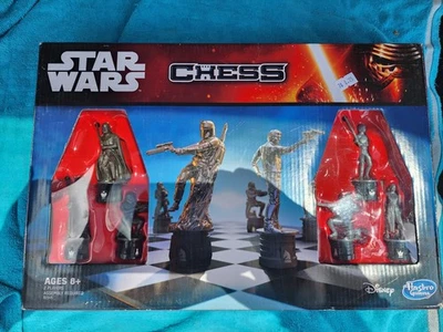 Star Wars Chess Set The Force Awakens 100% Complete In Box Hasbro 2014 - Image 1 of 4