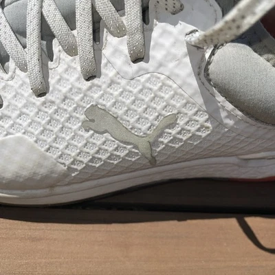 Zapatos de golf Puma ProAdapt AlphaCat 195695-01 Puma blancos/tiro alto para hombre sin clavos Foto 1 de 4