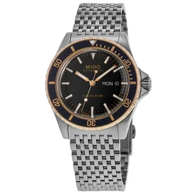 Nuevo reloj para hombre Mido Ocean Star Tribute esfera negra acero M026.830.21.051.00 Foto 1 de 4