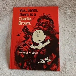 Vtg 1972 Yes,Santa,There Is A Charlie Brown Hardcover Book By Charles Schultz - Picture 1 of 5