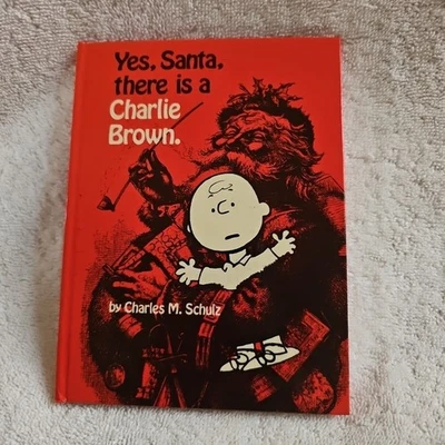 Vtg 1972 Yes,Santa,There Is A Charlie Brown Hardcover Book By Charles Schultz - Image 1 of 4