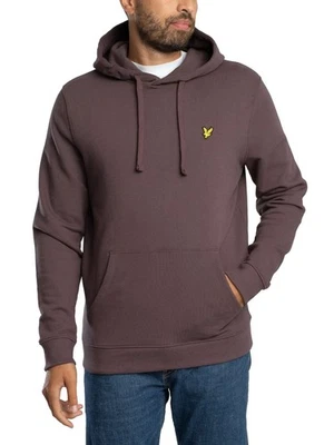 Sudadera con capucha para hombre Lyle & Scott con logotipo, púrpura Foto 1 de 4