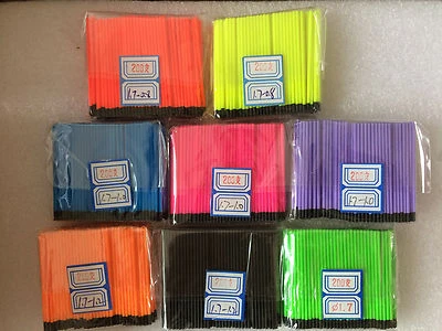 3 of 6 Hollow Antenna Fluo Tips Bristle For Pole Fish Float Pack of 200pcs 1.7mm - image 1 of 4