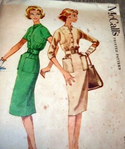 *LOVELY VTG 1950s DRESS McCALLS Sewing Pattern 10/31 - Picture 1 of 1