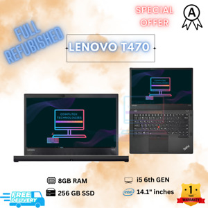 Lenovo ThinkPad T470 i5 6th Gen 8GB RAM 256GB SSD 14.1"Inch Windows 10 pro