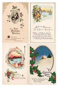 Lote de 4 PCs Vintage Navidad ¡Muy Antiguos! Ver imágenes - Imagen 1 de 9