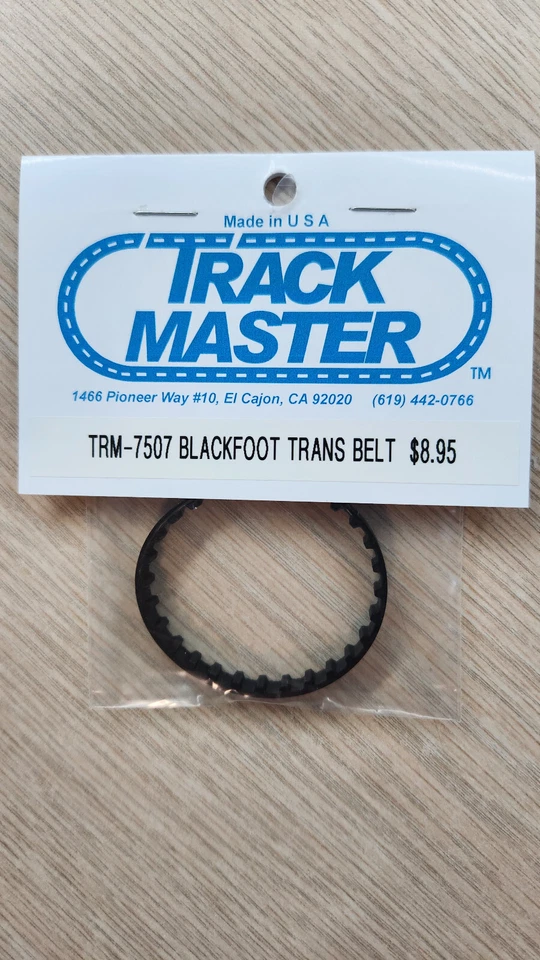 TRM-7507 TRACK MASTER VINTAGE BLACKFOOT TURBO DESLIZAMIENTO CORREA TRANSMISIÓN CORREA CORREA Foto 1 de 1