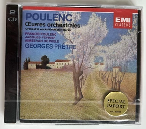 Poulenc Orchestral Works Georges Pretre 1990 EMI 2Cds Sealed - Bild 1 von 2