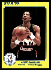 1984-85 Star Court Kings 5x7 #22 Alex English - NM EXACT SCAN