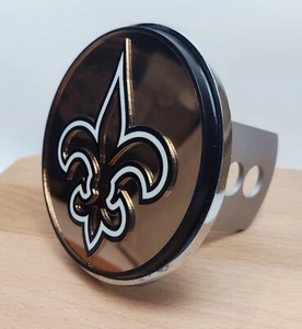 New Orleans Saints Laser Cut Metal Hitch Cover - NFL - Saints Hitch Cover - Picture 1 of 5