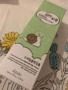 Korean Esfolio Snail Cleansing Foam moist Hydrated Skin Face Wash soft New 🎁