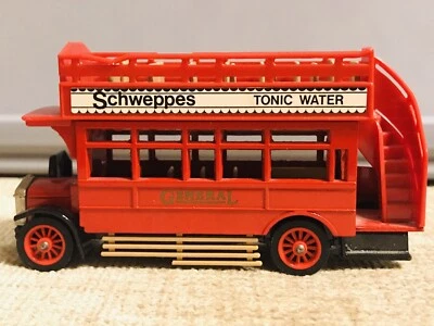 MATCHBOX MODELS OF YESTERYEAR 1:72 SCALE 1922 AEC OMNIBUS GENERAL SCHWEPPES Y-23 - Image 1 of 4