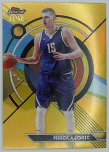 Nikola Jokic 21/50 2023-24 Topps Finest Gold Denver Nuggets #1 - Imagen 1 de 2