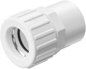 1-1/2" Copper Pipe to 1-1/2" PVC Pipe Compression Adapter Fitting Swimming Pool - Picture 1 of 4