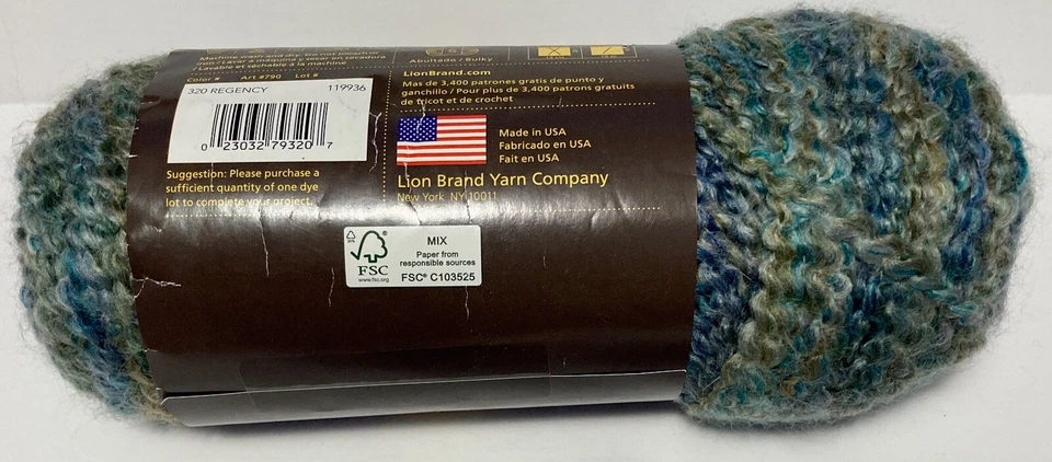Lion Brand Homespun Yarn  'Bulky 5'  Discontinued Colors Chunky 185 yd per skein - Image 1 of 1