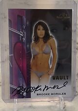 Brooke Morales Bench Warmer Benchwarmer Model Vault Autograph Auto Card W/Top