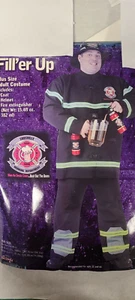 Men's Fireman  costume "Filler up" by fun world Funny Size Regular - Picture 1 of 4